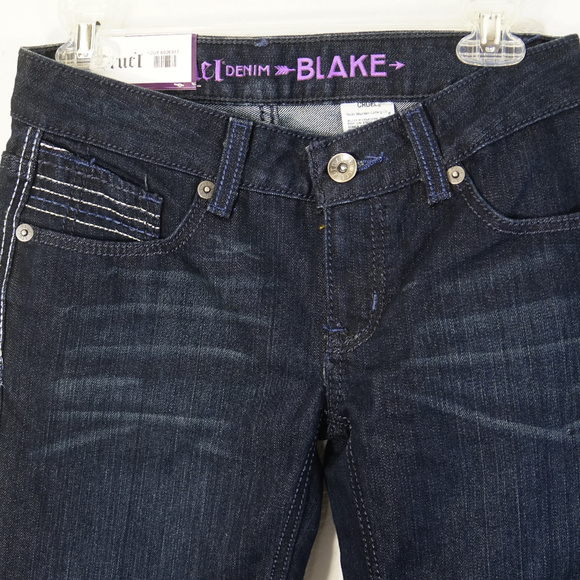 CRUEL DENIM Blake Jean 25/0 Dark Low Slim Boot NWT - Picture 6 of 8